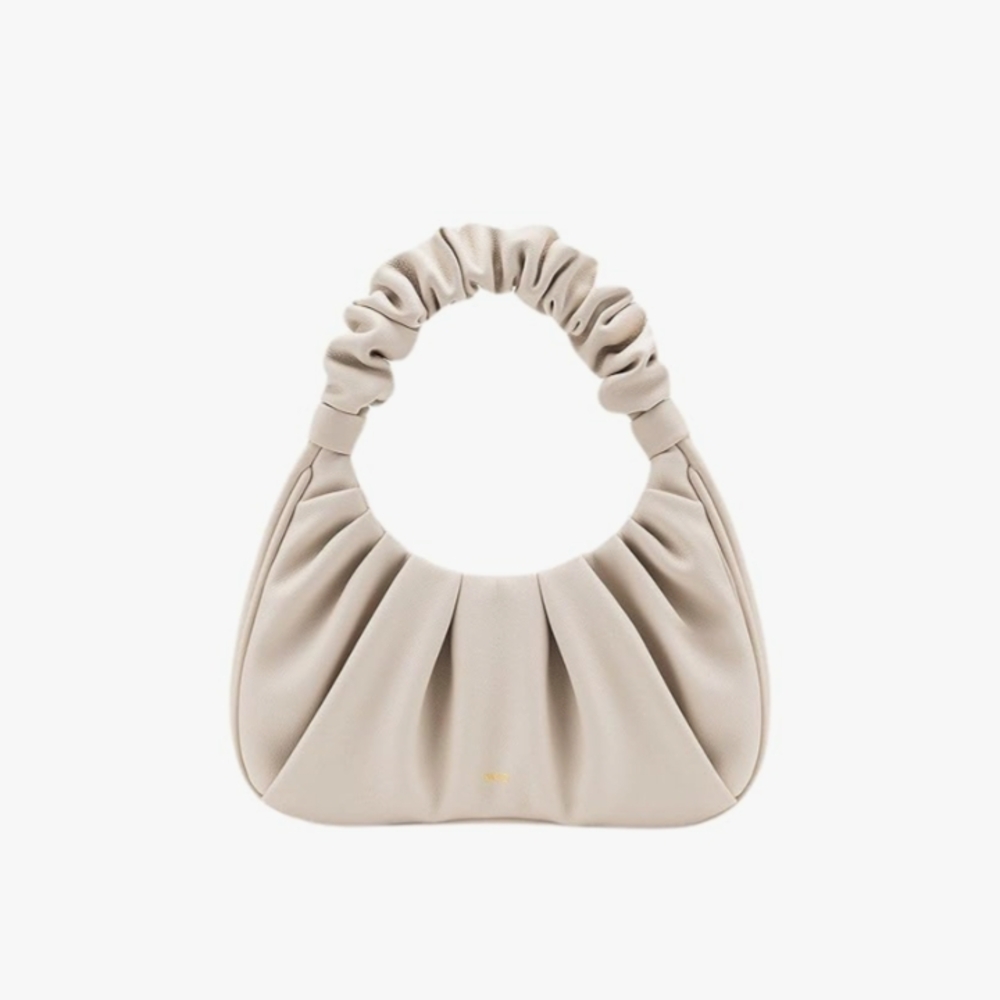 JW PEI Cream Ruched Shoulder Bag